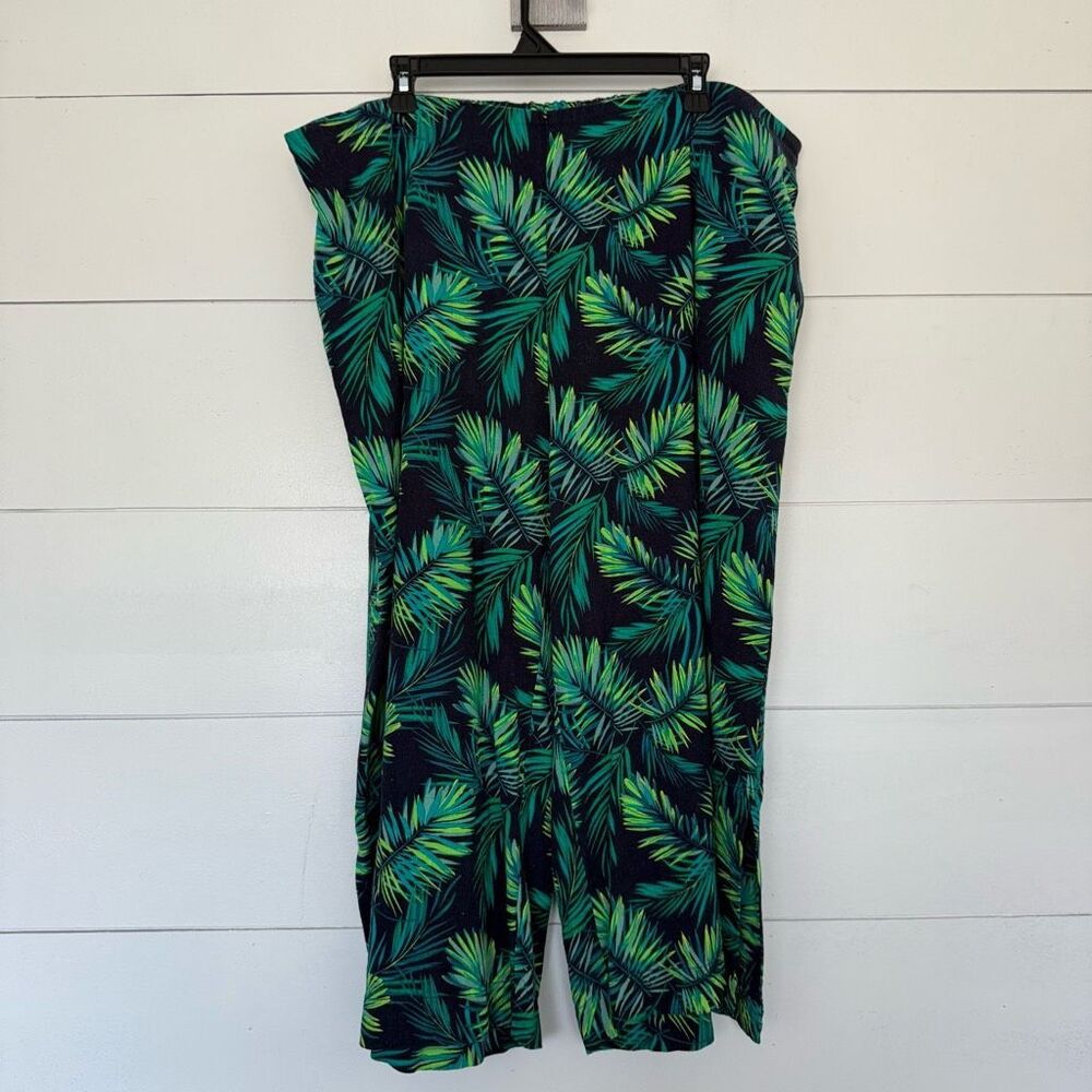 Soft Surroundings Women’s 1X Tropical Linen Wide Leg Pants